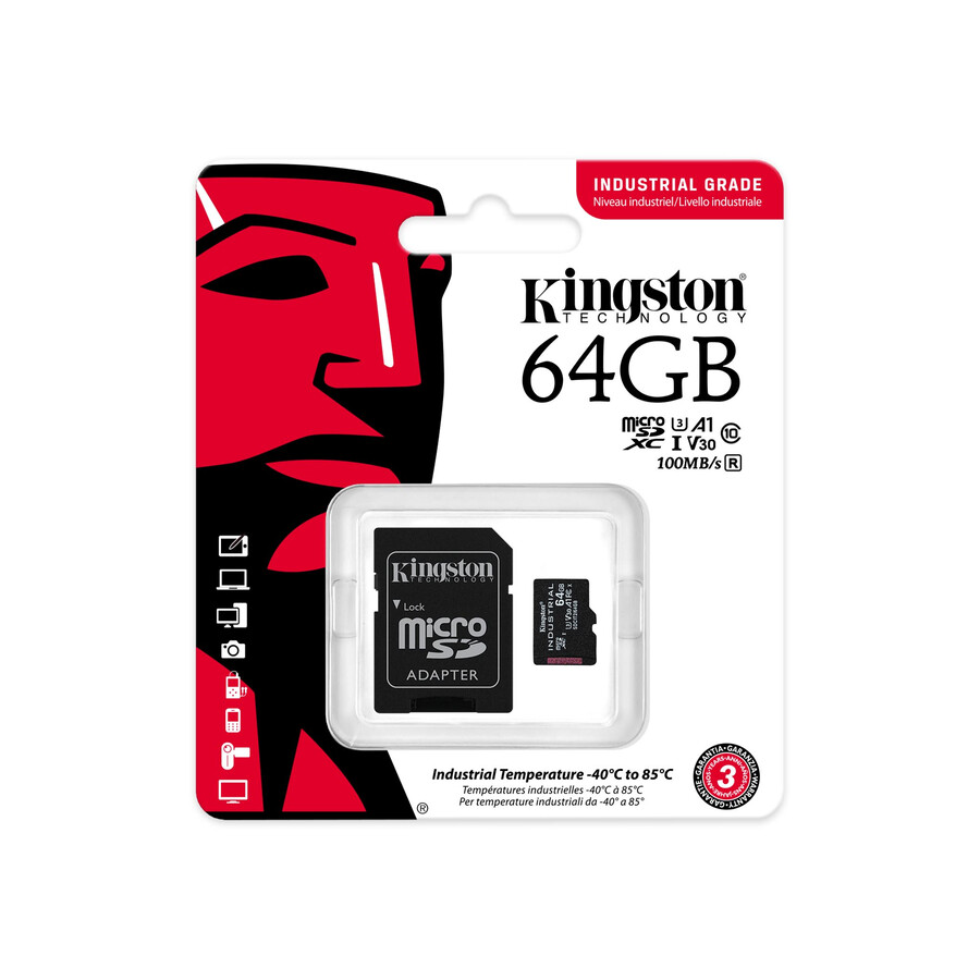 teollisuuskäyttöön tarkoitettu microsd-muistikortti - osanumero=sdcit28gbsp