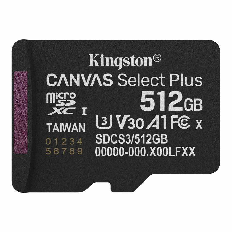canvas select plus microsd-muistikortti - kapasiteetti = 64 gt sovitin = ei mitään